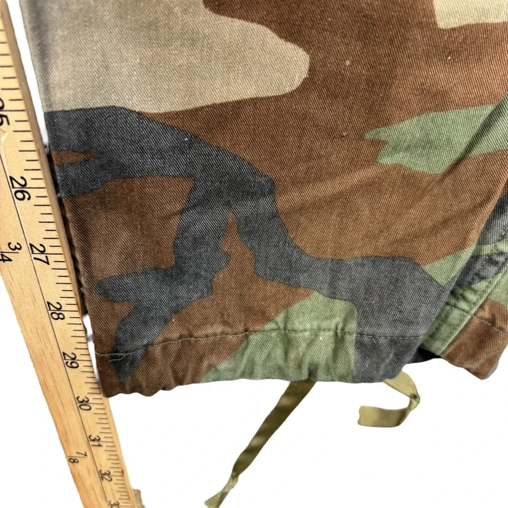 Camo Cargo Pants Military Army Combat Woodland Style Drawstring Trousers‎